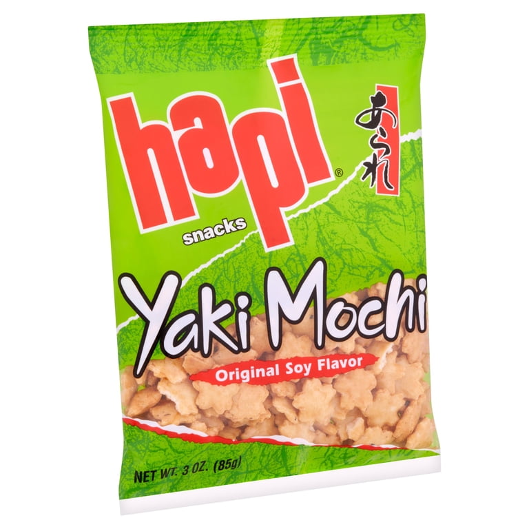 Hapi Yaki Mochi Original Soy Flavor Snacks, 3 oz - Walmart.com