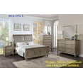 thumbnail image 4 of Queen Size Bed Upholstered HB 1pc Set Bedroom Furniture Luxury Classic Grey Finish Wooden Bedframe Unique Design FB, 4 of 4
