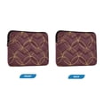 thumbnail image 7 of FORMRS 13"-13.3" Laptop Sleeve Protective Case Soft Carrying Quilted Computer Bag Cover, Circular Gold Pattern, 7 of 7