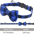 thumbnail image 2 of Stylish Plaid Bow-Tie Cat Collar - Adjustable & Comfortable Fit, Durable Fashion Accessory for Your Feline, 2 of 5