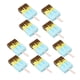 thumbnail image 4 of Caja de papel plegable con forma de helado para regalo de bebé, 10 unidades Azul, 4 of 9