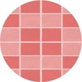 thumbnail image 1 of Ahgly Company Machine Washable Indoor Round Transitional Pastel Pink Area Rugs, 5' Round, 1 of 7