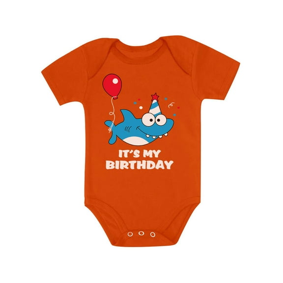 Tstars Boys Unisex 1st 2nd Birthday Gift Shark Outfit Birthday Gift for 1 or 2 Year Old Birthday Gift for Baby Boy Birthday Party B Day Baby Bodysuit