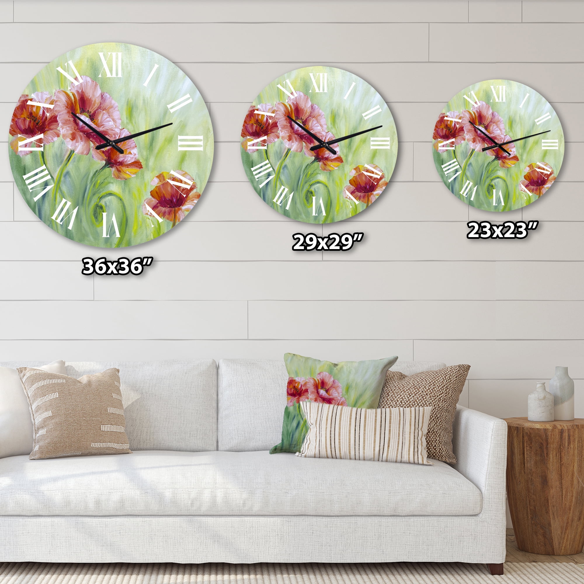 Designart 1 in Quartz Traditional Wall Clock