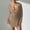 Brown, variant on BLTIBY Women's Crochet Swimsuit Coverup Bell Long Sleeve V Neck Hollow Out Knit Bathing Suit Coverups Summer Beach Dress Black L