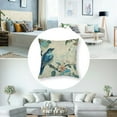 thumbnail image 5 of nygtbtfer Blue Floral Throw Pillow Covers  Set of 2 Farmhouse Vintage Flower Bird Pillow Covers Decorative Outdoor Patio Pillow Cases Cushions Cover for Living Room Couch Sofa Bed Home Decor White, 5 of 7