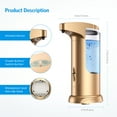 thumbnail image 6 of Soap Dispenser, AMIR Hand Soap Dispenser Waterproof Liquid Soap Dispenser Automatic Soap Dispenser for Kitchen Bathroom Toilet, 6 of 11