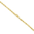 thumbnail image 4 of 14K Yellow Gold Diamond Cut Rope Chain Necklace for Men and Women â€“ Measures 2mm Thickness x 30 Inches Length, 4 of 7