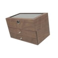 thumbnail image 3 of Caja organizadora de gafas de sol de madera, cajón de exhibición, estuche de almacenamiento con múltiples ranuras, estuche de exhibición de diseño ret 18 ranuras, 3 of 8