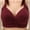 Wine, variant on Women Fashion Casual Breathable Tube Top Bra Underwear Without Steel Ring Gathering And Adjusting Bro Sports Bra Bra 36c Sports Bras for Women Low Sports Bra Pack Bras for Women Womens Sports Bras