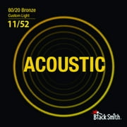 Blacksmith 6 String 80/20 Bronze Acoustic Guitar Strings - Custom Light - 11-52