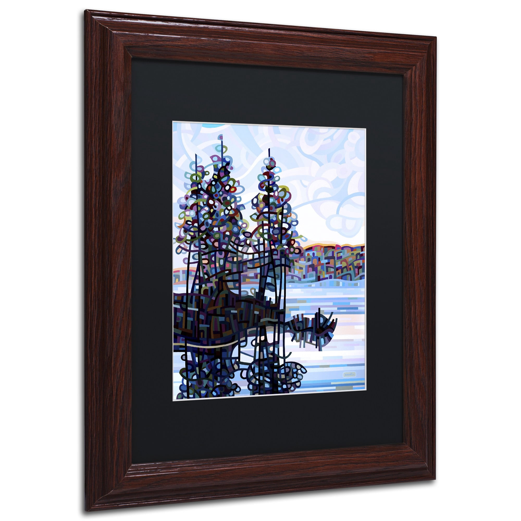 Mandy Budan 'Haliburton Morning' Black Matted Framed Art