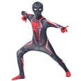 thumbnail image 4 of Disfraz de superhéroe para niños y adultos, traje de cuerpo completo Zentai, azul y rojo, para Halloween, 2099, 4 of 4