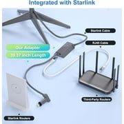 AUKOLEY Starlink Ethernet Adapter Gen 2, Adaptador Ethernet Starlink Gen 2, to RJ45 Gigabit Ethernet Adapter for Starlink Actuated Gen 2