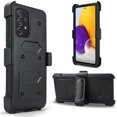 thumbnail image 4 of Samsung Galaxy A72 5G Case, SOGA [TriGuard] Shockproof Rugged Hybrid Phone Cover with Belt Clip Holster & Built-in Screen Protector (Black), 4 of 7