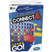 Connect 4 Grab and Go Game for Ages 6 and Up, Portable Game for 2 Players, Travel Game