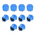 thumbnail image 5 of Interruptor de botón pulsador momentáneo redondo de 23 mm para juegos de arcade, azul, 10 piezas, 5 of 5