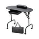 thumbnail image 1 of Mesa de manicura portátil Nail Tech Table para salón de belleza SPA Manicurista Negro, 1 of 8