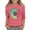 Pink, variant on PINQI Girls Noen T Shirts Cotton Kids Sunflower Tees 3/4 Sleeve Summer Floral Graphic Tshirt Cute Crewneck Top Athletic