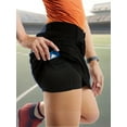 thumbnail image 4 of Solid Women's Athletic Running Relaxed Fit Tennis Skirts with Shorts Pockets Golf Hiking Skorts, 4 of 6