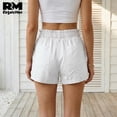 thumbnail image 4 of Short Casual de Mujer Con Cordón Ajustable y Bolsillos blanco Grande, 4 of 5