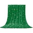 thumbnail image 2 of Christmas Snowflake Throw Flannel Blanket 50x80In Winter Green Retro Texture Super Soft Cozy Bed Blanket, Lightweight Plush Fuzzy Bed Throw for Bedroom Sofa Couch Living Room, 2 of 4