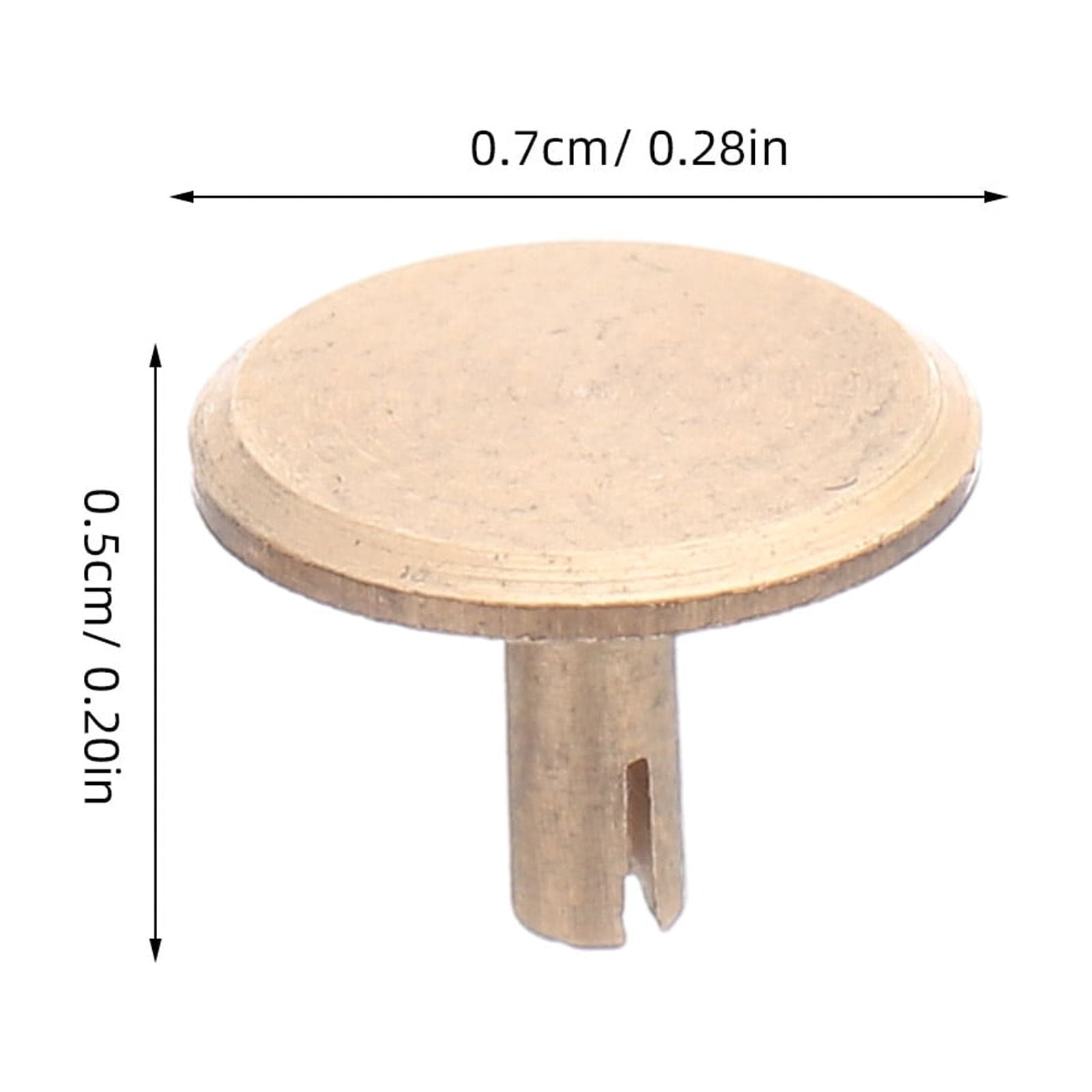 OUNONA 50Pcs Copper Clock Second Hand Caps in Tone, Precise Fit for DIY Wall Clock Repair and Replacement