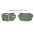 thumbnail image 4 of Solar Shield Dioptics Unisex Rectangle Fashion Sunglasses Black, 4 of 8