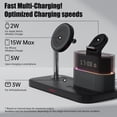 thumbnail image 4 of SIKAI CASE 5-in-1 Magnetic Wireless Charging Station with Alarm Clock and RGB Light for iPhone 17 16 15 14 13 12, Apple Watch 10/Ultra 2, AirPods, 4 of 7