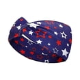thumbnail image 2 of Qjidjing Turban Head Wrap, Wide Headband, Patriotic USA Flag Printed Non Slip Soft Fabric Bandana, for Daily Yoga, Sports Workout, 4th of July Casual Outfit, 2 of 7