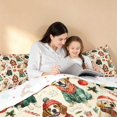 thumbnail image 4 of Manfei Dog Full Size Comforter Sets Christmas Bedding Comforter Set, Gray Green 3-Pieces 1 Comforter and 2 Pillowcases, Xmas Reversible, 4 of 6