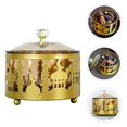 thumbnail image 3 of Ramadan Trays with Lid - Metal Gold Eid Mubarak Tray Ramadan Plate, 3 of 5
