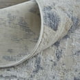 thumbnail image 5 of HomeRoots 514203 4 x 6 ft. Ivory Gray & Blue Abstract Power Loom Distressed Rectangle Area Rug, 5 of 5