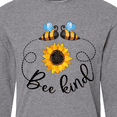 thumbnail image 4 of Inktastic Bee Kind Bees and Sunflower Long Sleeve T-Shirt, 4 of 5