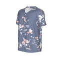 thumbnail image 2 of Balery Watercolor Flowers Butterfly Baseball Jersey for Men Casual Button Down Shirts Short Sleeve Active Team Sports Uniform-Medium, 2 of 9