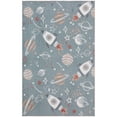 thumbnail image 2 of Nourison Astra Machine Washable 3'3" x 5' Blue Multicolor Kids Indoor Rug, 2 of 8
