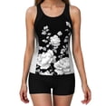 thumbnail image 7 of Oplxuo Womens Tankini Bathing Suits Tummy Control - Floral Printed 2 Piece Swimsuits with Boy Shorts Modest Swimwear, 7 of 7