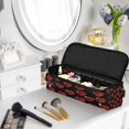 thumbnail image 2 of Hair Tools Storage with Heat Resistant Mat- Red Printed Curling Iron Travel Bag/Flat Iron Case for Women, 2 of 8