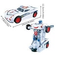 thumbnail image 2 of NAOJIE Transformer Car,Rc Cars,Robot Toys,Children'S Light Music Toy Car - White Police Car, 2 of 2