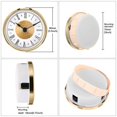thumbnail image 4 of ruzhgo 3.15 inch Mini Quartz Clock diy repair wall Insert Roman Clock Insert 80mm Numbers Quartz Movement Gold Rim, 4 of 9