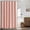 Blush Pink, variant on ComfiTime Faux Linen Scalloped Shower Curtain with Contrast Border, Cream, 72" x 84"