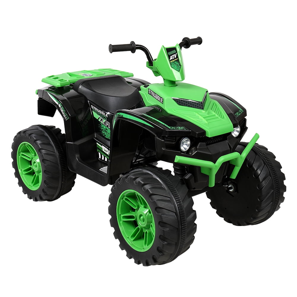 UBesGoo 12V 7Ah Battery Powered 4-Wheeler ATV Ride On Car with a Realistic Foot Pedal Accelerator, LED Headlights, and Music And Horn Sound Perfect for Kids Red