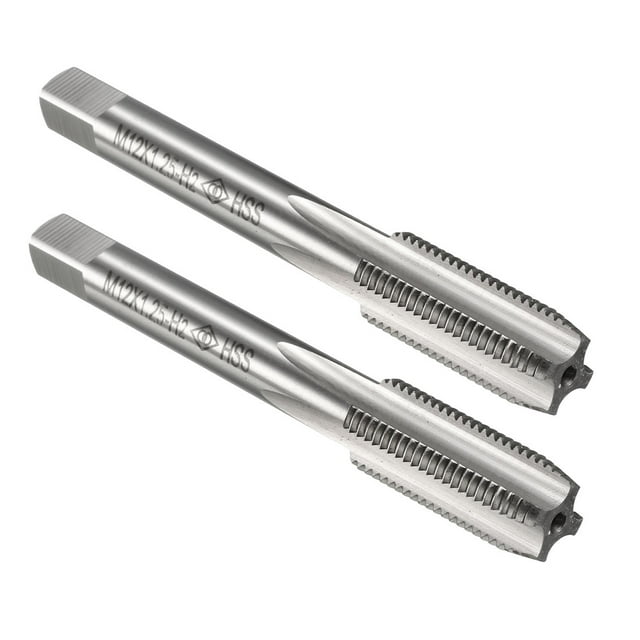 Unique Bargains 2pcs Metric Taps M12x1.25mm Pitch Thread Plug Tap HSS for Router Electric Drill