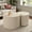 Set A (18.9"&14.96"), variant on GZXS 2-Piece Nesting Tables Set with Hand-Carved Relief & Ergonomic Crescent Edge, Fully Assembled, Space-Saving Modern Accent Round Tables (Beige, 18.9"&14.96")