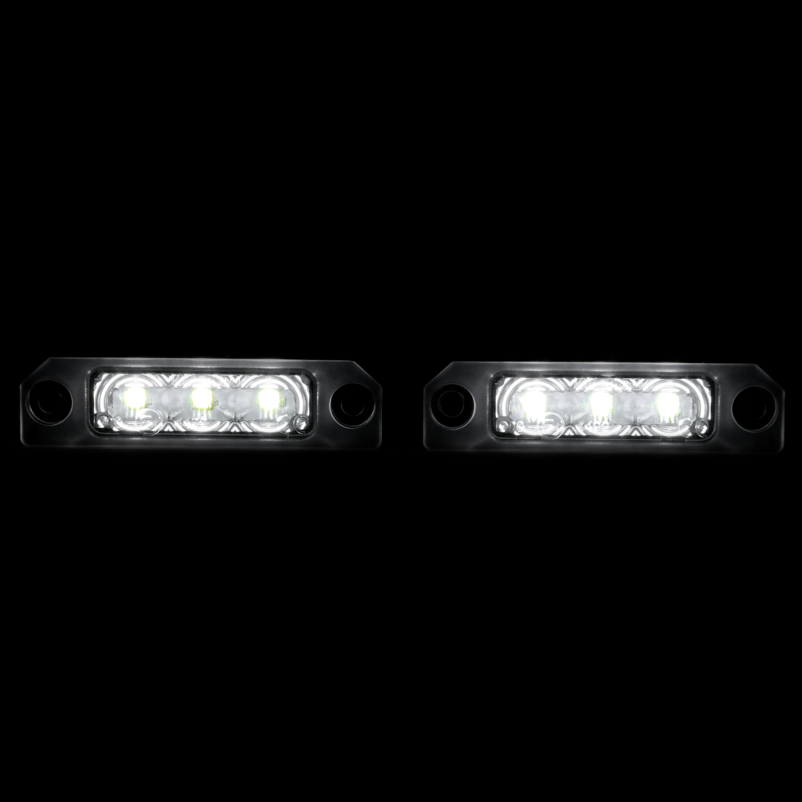 AJP Distributors White SMD LED Bumper License Plate Lights Assembly Tag Lamps Compatible/Replacement For Ford Mustang Fusion Focus Taurus Flex Lincoln Mercury 06 07 08 09 10 11 12 13 14 15 16 17 18 19