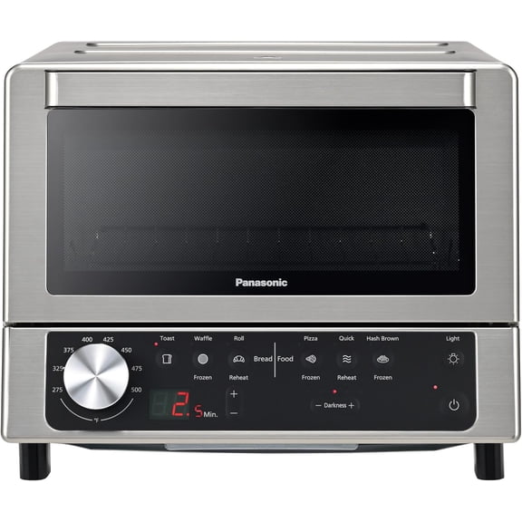 FlashXpress Toaster Oven Countertop, Compact 4 Slice Toaster Oven w/Double Infrared Heating, PFAS-free, 6 Auto Cook Options & Precise Temperature Control, 1300W