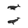 thumbnail image 1 of Paquete de 2 figuras de ballenas marino juguetes educativos juego de simulación decorativo estilo 2 Zulema figura de ballena, 1 of 2