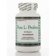 Pure L-Proline 500 mg - 100 Capsules by Montiff