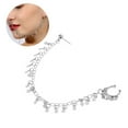 thumbnail image 5 of jiaroswwei Chain Earring Nose Clip Rhombic Tassels Plated Exaggerated Punk Geometric Nose Cuff Nose Jewelry, 5 of 8