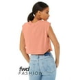 thumbnail image 2 of Bella + Canvas Fast Fashion Ladies` Festival Cropped Tank L PINK TRIBLEND, 2 of 3